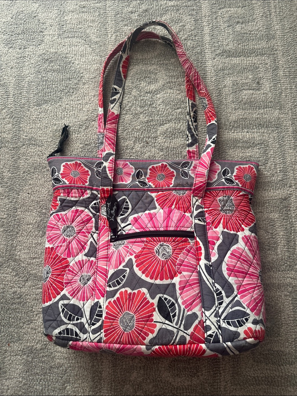 Vera Bradley Cherry Blossom Quilted Small Tote Bag